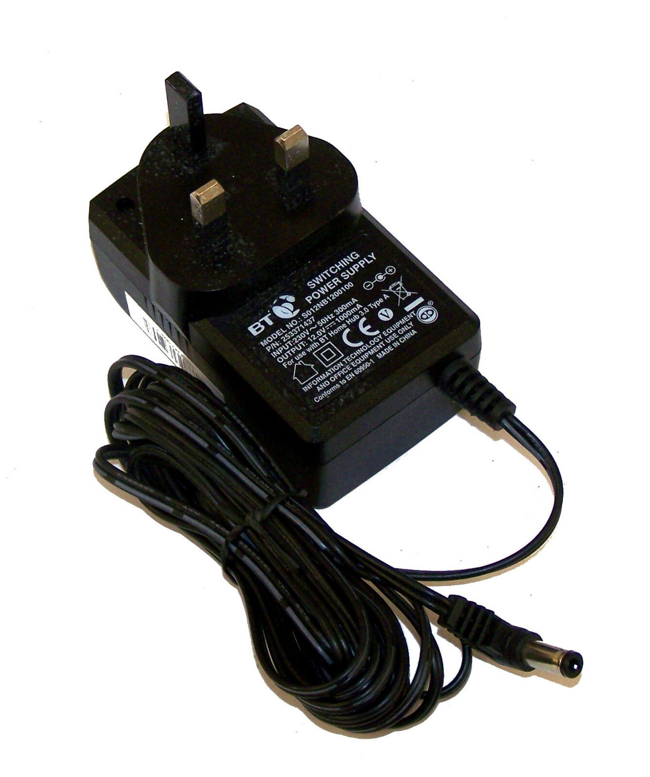 NEW BT 253371437 S012NB1200100 12VDC 1A AC Adapter power charger